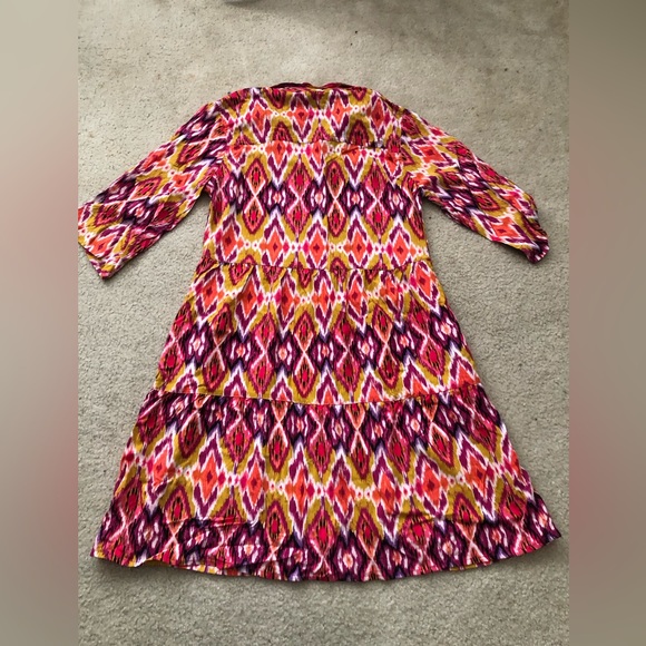 NWT bright print button dress - Picture 3 of 3